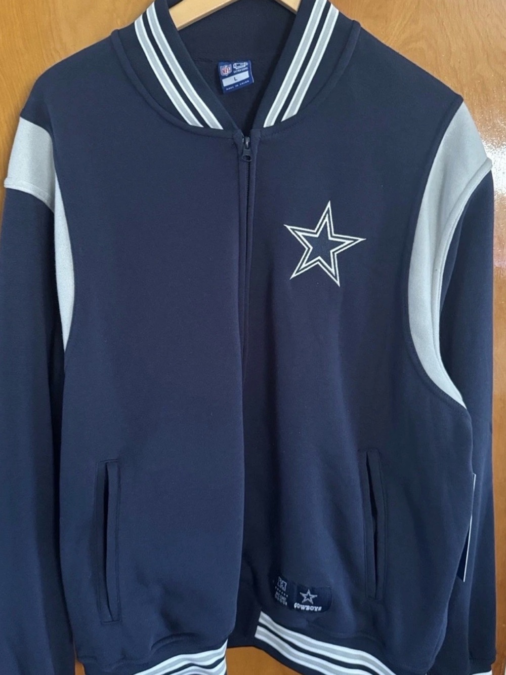 Dallas Cowboys Fleece Jacket Mens Large